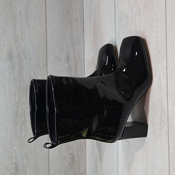 Good American Womens "Like New"Ankle Square Toe Heels Boots shoes sz 7 - Picture 2 of 13